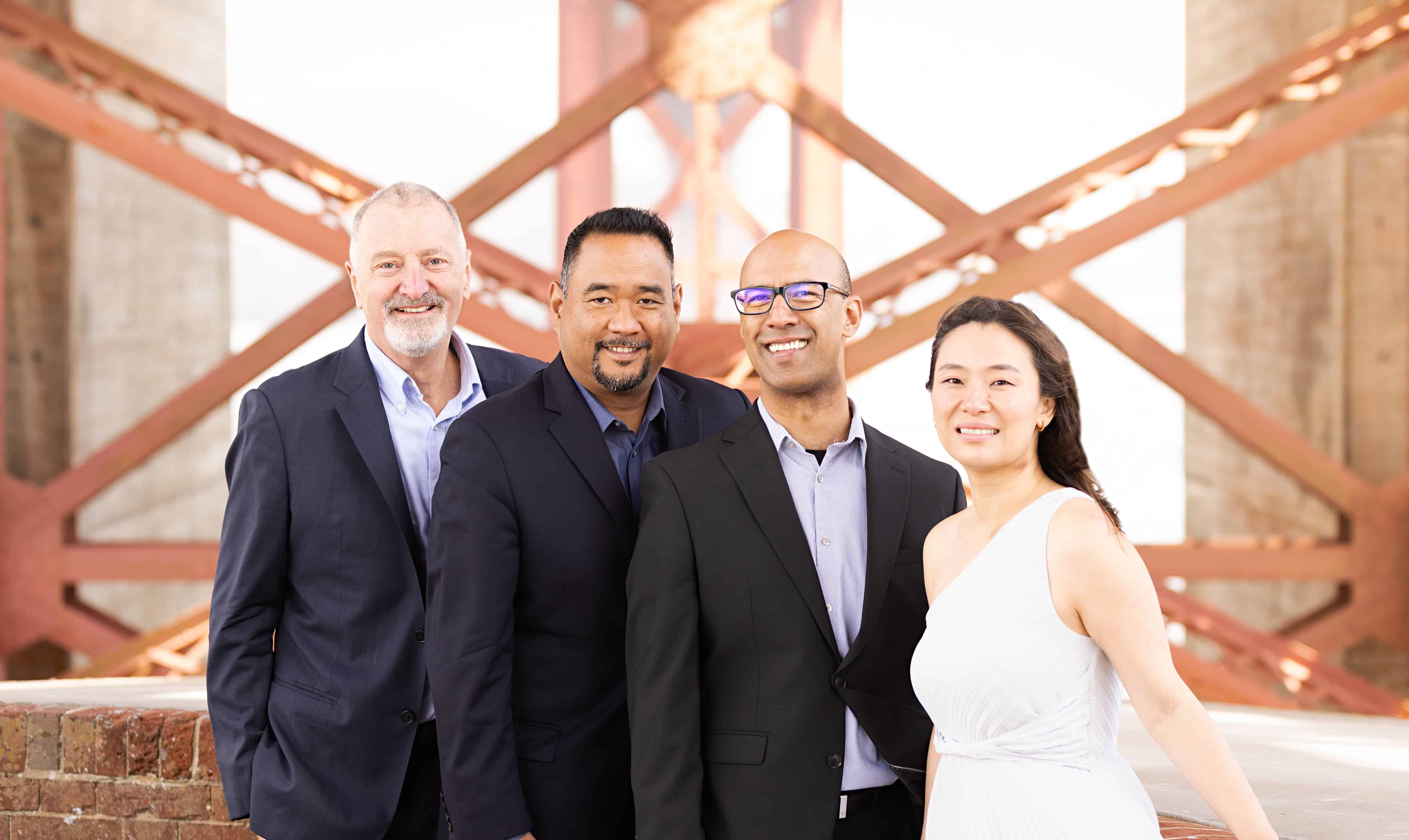 Alexander String Quartet under the Golden Gate Bridge